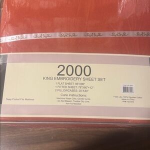 2000 Sheet King Embroidery